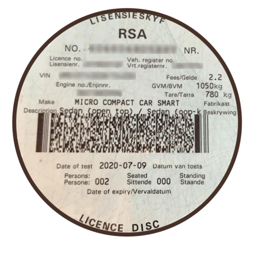 Licence Disc